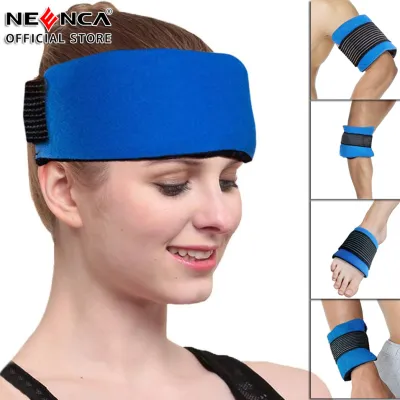 NEENCA Reusable Ice Gel Pack for Injuries Soft Cold Pack Ice Wrap Hot Cold Compress Alleviate Inflammation Joint Pain Muscle Soreness Flexible & Adjustable for Shoulder Elbow Foot Ankle Knee Wrist Leg Neck
