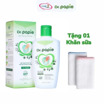 [HSD 2027][Tặng 1 khăn sữa]Nước tắm thảo dược Dr Papie 230ml
