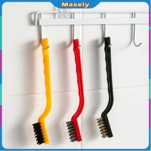 Masely Stainless Steel Wire Brush Tooth Brushes Rust Scrub Remove Cleaning Tools 3pcs/set