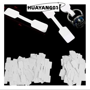HUAYANG01 [2023 new HOT FASHION] lazlook 50/100pcs BLANK Price Tags สร้อยคอแหวนเครื่องประดับป้ายสติกเกอร์กระดาษ