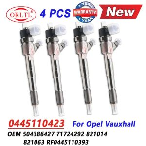 4PCS 0445110423 NEW Common Rail Diesel Injector 0445 110 423 Fuel Injector Nozzle for Opel Vauxhall 55564969 55577668
