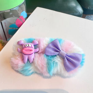Monster Hair Clip 🎀 小怪物发夹 Klip Rambut Jepit Rambut Kartun Lembut Comel Fluffy Aksesori Rambut Gaya Ins Cute Cartoon Hair Accessories Hair Pin Fluffy