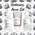 The Ordinary Niacinamide Serum + Alpha Arbutin + Azelaic Acid Acne Set. 