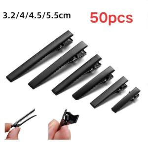 10/50pcs Square Duckbill Clip Korean Fashion Hair Clips DIY Hair Clip Accessories for Girls Black Ladies Hair Clip