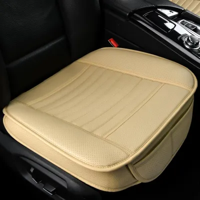 SEAMETAL Car Seat Cover Leather Universal Fit 95% Vehicle Carseat Cushion Protector Anti Slip Breathable Seatcover Pad