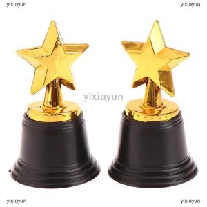 [COD] yixiayun 1Pcs Mini Star Plastic Award Trophy Children Winner Trophies For Kids Competition Reward Prize Parties Favors