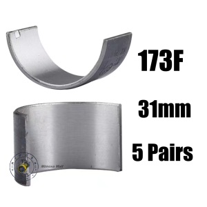 Mimosa Connecting Con Rod Bearing STD 31mm 173F Aircooled Diesel Engine 5 Pairs Compatible with 173F Engine