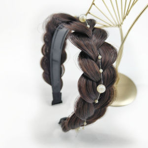 Pinapple ที่คาดผมวิกผมแบบบิดเกลียว กิ๊บผู้หญิง ก้างปลา ที่คาดผมถักเปีย ชิ้นเดียว สูง กะโหลกศีรษะ กันลื่น