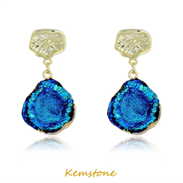 Kemstone%20Peacock%20Blue%20Anti-True%20Crystal%20Stone%20Drop%20Earrings%20for%20Women%20Fashion%20Jewelry%20-%20Image%202