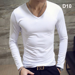 [Hot Sale ! * ] Áo thun thu đôngcổ tim nhiều màu mềm mịn co giãn dễ chịuthoáng mát thấm mồ hôi