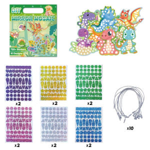 Princess Mosaic Mirror Sticker Set DIY Art Craft Paste Toy Creative Handmade Kit Gift for Girls