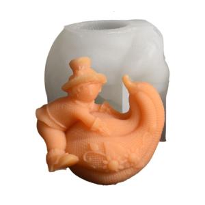 แม่พิมพ์ฟักทองรูปตัวตลกแม่พิมพ์เรซินอีพ็อกซี่แม่พิมพ์ฮาโลวีนแม่พิมพ์ซิลิโคนแม่พิมพ์ช็อกโกแลตเค้ก