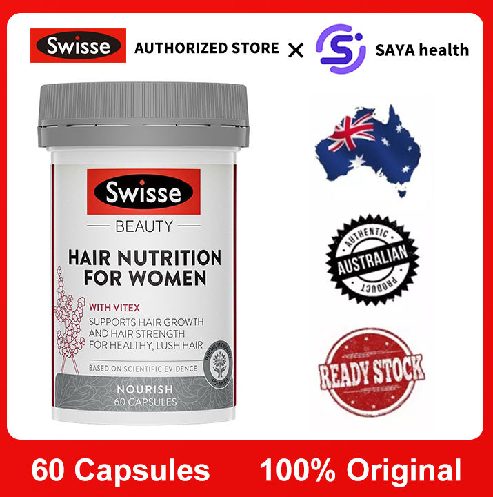 Swisse Beauty Hair Nutrition For Women 60 Capsules Healthy Hair Growth Support Lazada