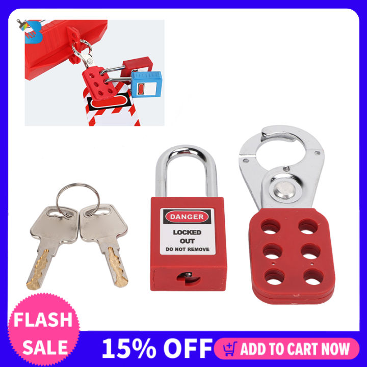 Lockout Tagout Hasp 6 Hole Security Hasp Lock With 38mm Padlock For ...
