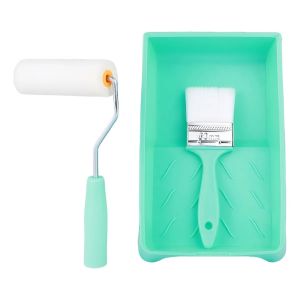 [24H SHIP] 1 SET PAINT ROLLER 4" W/ TRAY & PAINT BRUSH