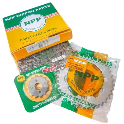 011-KTL-NPP GER GIR GEAR SET RANTAI CHAIN KIT SUPRA FIT NEW KARISMA SUPRA X 125 REVO ORIGINAL MUGELLO ASLI