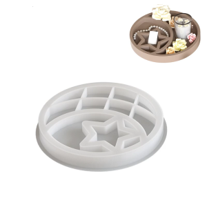 Flexible Sturdy Silicone Form for Crafting Unique Star and Moon Designs Home Storage Tray Solution Organization