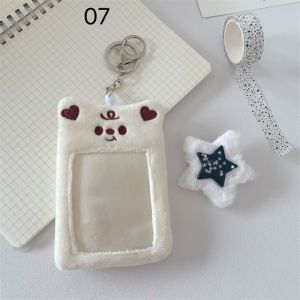 COSE Korean Idol Animal Photocard Holder Cartoon Korean Style Bus Card Holder Kawaii Card Sleeve Plush Photocard Holder Student