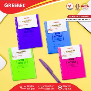 GREEBEL RINGBOOK 8060 A5 PP-2 / Agenda Planner Lucu unik / Buku Catatan Spiral Ring book isi 60 halaman