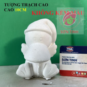 Tượng thạch cao tô màu Hổ con cao 9cm D20 tô tượng thạch cao (Không kèm màu) tượng trắng
