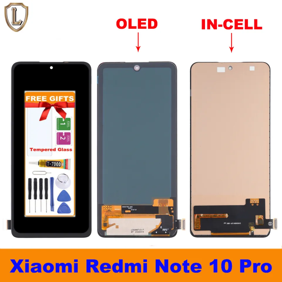 100% Original LCD For Xiaomi Redmi Note 10 Pro 4G / Note 11 Pro / Poco X4  Pro LCD Display Touch Screen Digitizer Assembly For Xiaomi Redmi Note 10  Pro M2101K6G M2101K6R