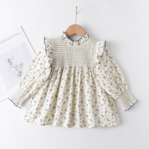 Menoea เสื้อเชิ้ตสตรีลายดอกไม้ลายดอกไม้สำหรับเด็กเล็กเสื้อแต่งระบายสำหรับเด็กเสื้อผ้าลำลอง Raya เสื้อเด็กผู้หญิง1 5Y ฤดูใบไม้ผลิฤดูใบไม้ร่วง