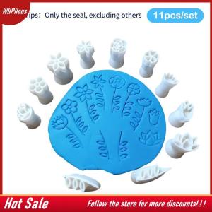 【COD】🔥🔥🔥 Clay Stamp Molding Kit with Six Flower Leaf Designs DIY Pottery Tools for Craft Lovers and Home Decor