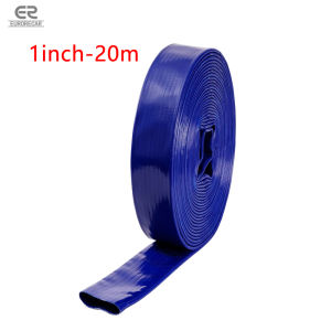 Submersible Water Pump Hose Discharge Duct Flat Blue PVC Hose