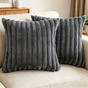 Throw Pillowcase 16x16inches Silky Satin Cushion Cover Simple Modern Sofa Cushion Covers Satin Silk Pillow Case