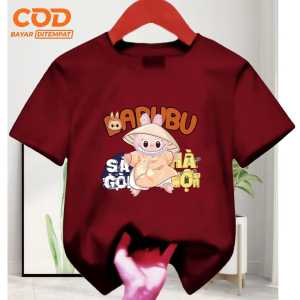 Baju Kaos Fashion anak Cowok dan Cewek usia 1-12 tahun bergambar Labubu Ninja lengan pendek