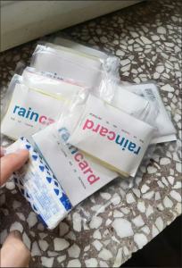 【SG Seller 🚚】Card Raincoat Thickened Disposable Raincoat