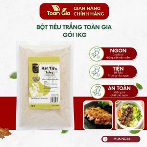 Bột tiêu sọ trắng gói 1 kg gia vị tự nhiên chế biến món ăn ướp thực phẩm