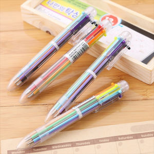 ✨Xinder✨ Multi Colored Pen 0.5mm 6-Color Ballpoint Pen 6-in-1 Ball Pen For Students Multicolor Pen For Office and School