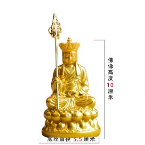 精品大孝地藏菩萨地藏王小佛像随身佛家用佛堂供奉镇宅保平安摆件