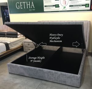 Sydney Hydraulic Heavy Duty Mechanism Queen & King Size STORAGE DIVAN SET in Fabric/ Casa Leather. Could Customize !! NEW ARRIVAL YEAR END 2023 & HAPPY NEW YEAR 2024 LAUNCHING OFFER !!