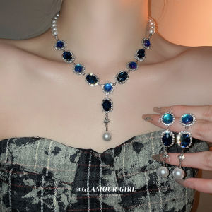 ต่างหูมุกแฟชั่นประดับราชวังเพชรพลอยเพชรพลอย