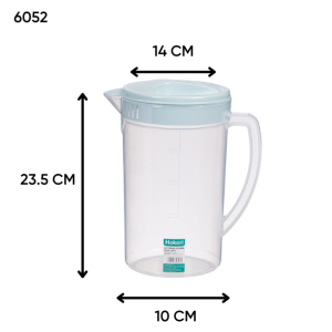 Ca Đựng Nước Bình Nước Nhựa Trong 2.5L Việt Nhật 6052 Có Nắp Đậy Lưới Lọc An Toàn Sức Khỏe