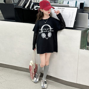 (18kg-50kg) Áo thun bé gái ngắn tay dáng rộng size 18-50kg chất liệu cotton áo thun bé gái mùa hè mẫu ENC phong cách hàn quốc áo thun nữ