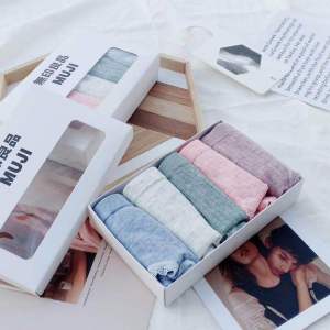 Set quần lót cotton cao cấp Nhật Bản Muji Chất liệu cotton mềm mịn độ co dãn cực kỳ