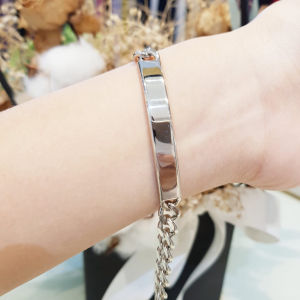Deux - Gelang Regal Plat Polos (Panjang Bisa di Custom)