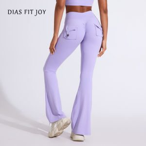 DIAS FIT JOY Quần Tập Nâng Hông Cạp Cao Yoga Đáy Chuông Bỏ Túi Cho Nữ Quần Tập Thể Dục Nhanh Khô Chạy Bộ Tập Thể Dục Thể Hình 2026