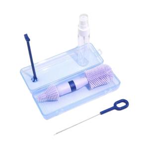 Xách tay bình cho bé Scrubber Set núm vú & Sữa Bàn chải cọ chai bàn chải cọ bình sữa tính năng thoát nước giá lưu trữ hộp