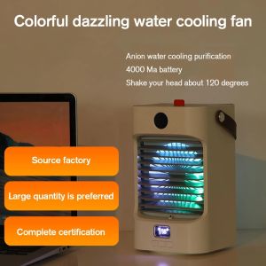 Air Cooler for Home Mini Air Conditioning Fan Cooling Water Spray Fan Portable Air Cooling Fan USB Air Humidifier and Purifier
