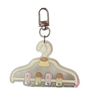 Portable Sturdy Acrylic Keyring Charm Pendant Adorable Fish Cake Shape Decorative Accessory for Keys Purses or Gifts