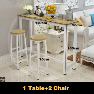 LIVING 1 x Bar Table & 2 x High Bar Stool / Dining Table / Long bar table