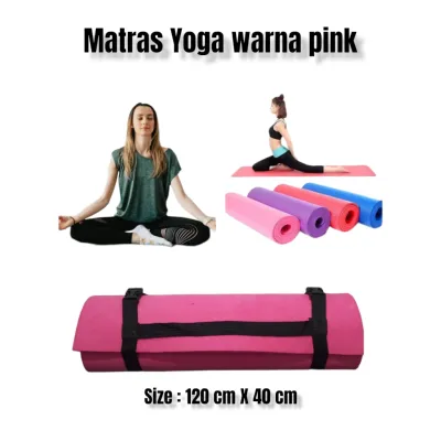 Matras Yoga Tahan Air Warna-Warni Anti Slip dengan Beludru Lembut