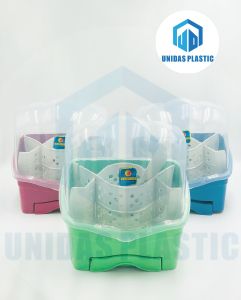 UNIDAS Mini Utensil Plastic Holder/Fork Spoon Keeper Organizer