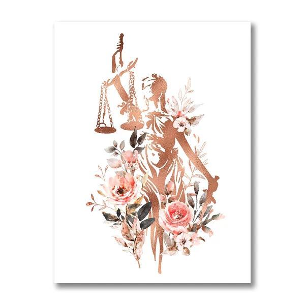 Lady Justice Canvas Art, Law Office Decorative Poster, Legal Profession ...