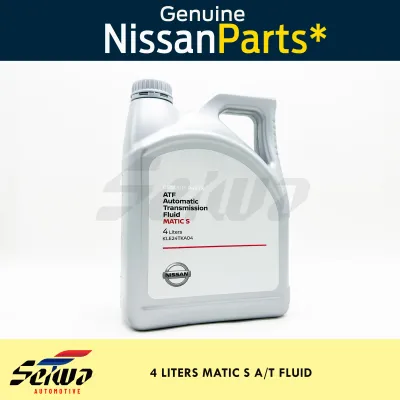 [4 LITERS] Nissan Matic S ATF (Automatic Transmission Fluid) - Nissan Terra ATF - [NP300 2016 - 2024] Nissan Calibre ATF - [2013 - 2024 N17] Nissan Almera ATF - Nissan Urvan ATF - Genuine Nissan Auto Parts