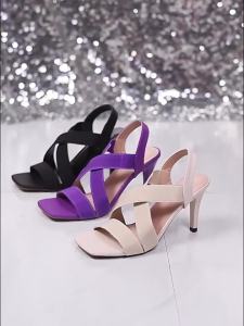 [Free Shipping] Plus-size summer new style stiletto high-heeled sandals with buckle new sandals